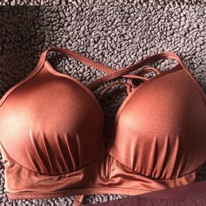 Rose Gold Bikini Top